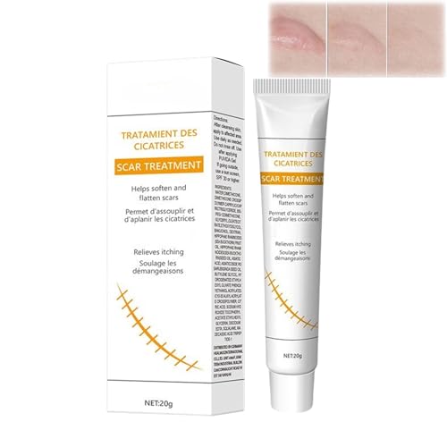 Silicone Scar Gel, Scar Removal Cream, Advanced Scar Cream for Surgical Scars, Stretch Marks, Keloid Scars, Cesarean Section, Burns, Acne, Treats Old and New Scars