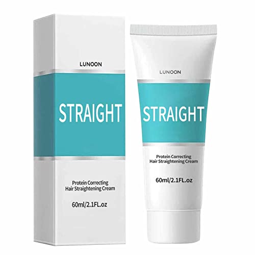 Mineatig Crema lisciante per capelli, setosa e lucida, prodotti per lo styling dei capelli, Nourishing Fast Smoothing Collagen Hair Straightener Cream for All Hair Type (60 ml)
