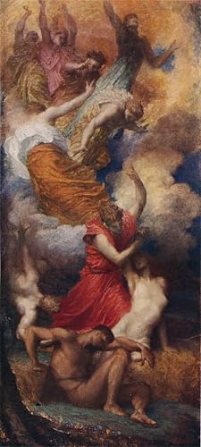Tableau la création d'Eve George Frederick Watts impression d'art mural vintage chic 60x90