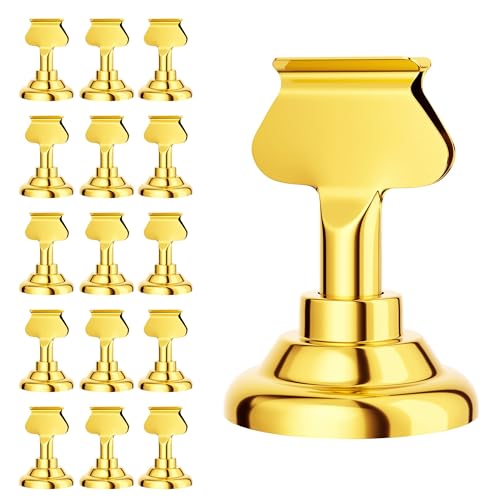 Urban Deco Table Card Holder Place Card Holders 1.7 inches Gold Steel Card Holders for Photos Food Signs Memo Notes Weddings Restaurants Birthdays