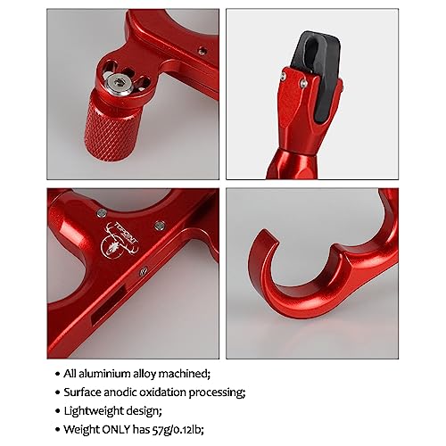 Zshjgjr Archery Bow Release Aid 360° Rotating Head Thumb Release For Compound Bow Hunting Shooting Accessories (Red) #TOP4