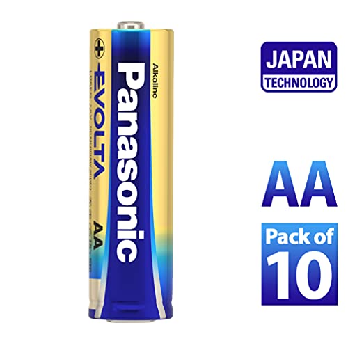 Image of Panasonic EVOLTA Alkaline AA Battery, Pack of 10