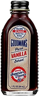 Goodman's Pure Vanilla Extract - 1 ounce (Pack of 6)
