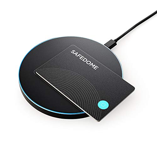 Safedome | Ultra Slim Rechargeable Bluetooth Tracker, Locator Finder Card - With a