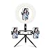 Produktbild Kai Xin Selfie Ringlicht mit Stativ-Standplatz-Handy-Halter for Live Stream Make-up dimmbare LED-Kamera-Ringlicht for YouTube Video Fotografie Desktop- (Color : A)