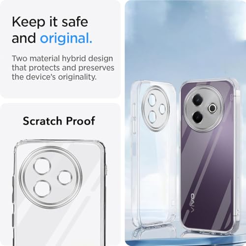 Image of Jkobi Back Cover for Vivo Y39 (Silicone Clear Shockproof Case with Camera Protection | Soft and Flexible | Transparent)