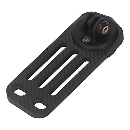 POENVFPO Carbon Fiber Bike Computer Mount, Lightweight Portable Out Front Bracket, Light Bracket, Suitable for IGS Bicycle Computer