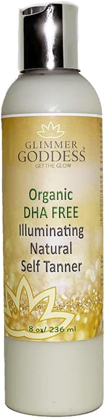 Organic DHA-Free Self Tanning Lotion – Natural Sunless Tanner with Erythrulose, Aloe Vera, Shea & Cocoa Butter – Vegan & Cruelty Free Moisturizing Bronzing Lotion