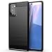 Produktbild HTXWXJC Schutzhülle für Galaxy Note20, Samsung Note 20 SM-N980F/DS SM-N981U, schmal, dünn, Kohlefaser, TPU, Gummi, kratzfest, stoßfest, Schwarz