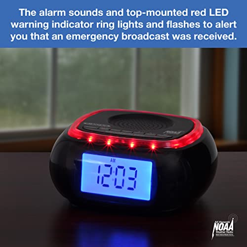 image for JENSEN JEP-725 Digital AM/FM Weather Band Alarm Clock Radio with NOAA 