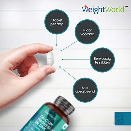Magnesium, Calcium, Zink en Vitamine D3-400 vegan tabletten voor meer dan 1 jaar voorraad - Glutenvrij, niet-GMO… - Image 5
