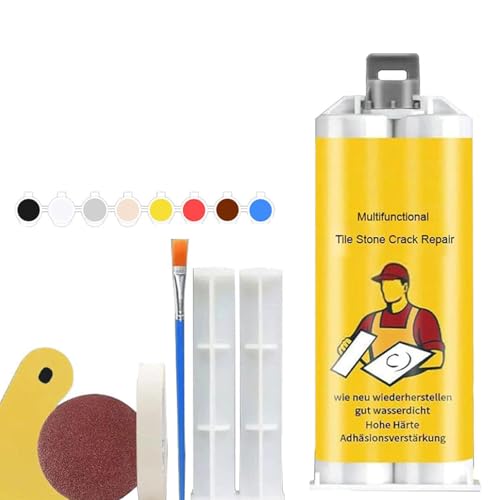 XRXRX Penna Riscaldante per Riparazione Piastrelle Set di Blocchi di Cera Strumenti per Riparazione Crepe per Pietra，Pasta di Riparazione per Piastrelle E Ceramica di più Colori