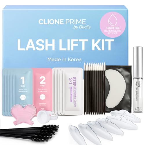 Korean Lash Lift Kit - 5 Sets At Home Eyelash Perm Kit with Upgraded Glue, Eyelash Lift Kit, DIY Lash Perm Easy for Beginner & Professional, Semi Permanent Perming Wave Suitable For Salon & Home