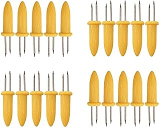 20Pcs Corn Cob Holders, Stainless Steel Corn on the Cob Skewers, Creative Corn Cob Forks for Party/Picnic/Camping/Food Festival