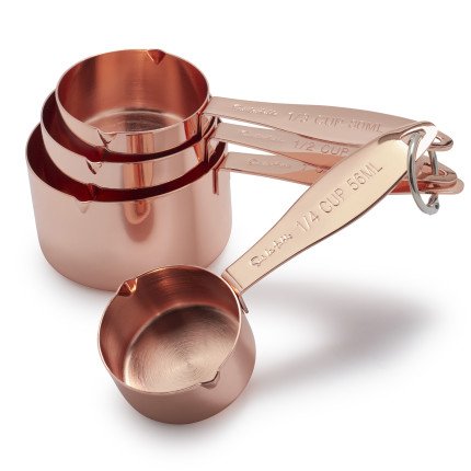 Sur La Table Copper-Plated Measuring Cups S1604184, Set of 4