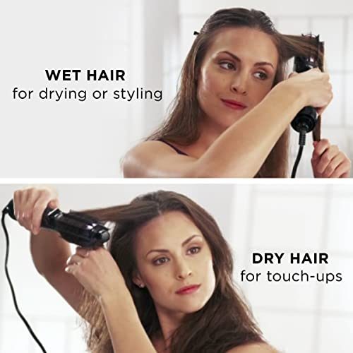 Conair 2-In-1 Hot Air Curling Combo, Includes 1.5-Inch Curl Brush And 1-Inch Aluminum Bristle Brush #TOP6