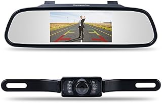 Backup Camera and Monitor Kit,Chuanganzhuo 4.3" Car Vehicle Rearview Mirror Monitor for DVD/VCR/Car