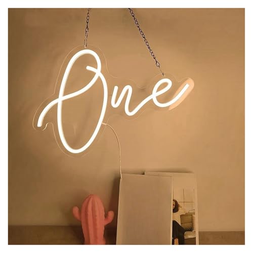 Enseigne lumineuse au néon chiffre D LED ornement mural pour salon