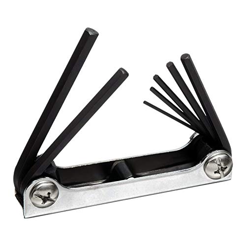 Tdl Folding Hex Wrench Key Set, 7-Pieces, Standard Mm Sizes Hex Key Set 1.5Mm To 6Mm. #TOP26