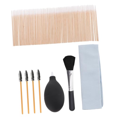 DIYEAH 1set Earphone Cleaning Kit Includes Brushes Swabs Air Blower Microfiber Cloth and Soft Brush for Headphones Earbuds and Electronics Cleaning