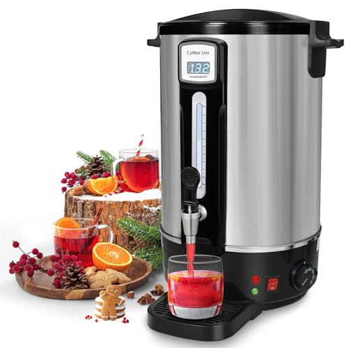 alelarocr Commercial Coffee Urn 100 Cups(20L, Stainless Steel Large-Capacity Coffee Maker for Catering, Events, Offices & Restaurants, Fast Brew & Keep Warm Function by alelarocr - Used condition - US$55.29
