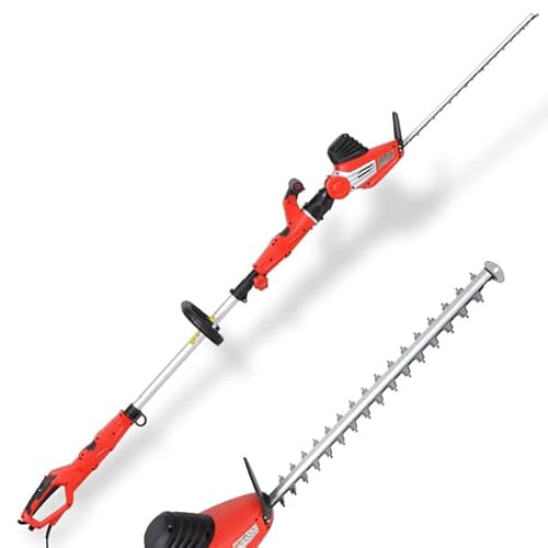 HECHT Taille-haie électrique 675 - Taille-haie télescopique - 750 W - Longueur de coupe de 510 mm - Manche télescopique extensible