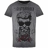 Hangowear T-Shirt Glutsbrüder grau | Shirt Print Hipster Grillen | Spruch lustig Herren Oberteil (XXL, grau)
