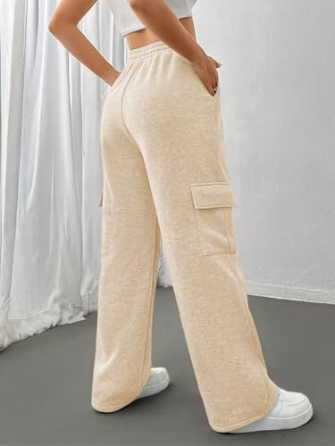 Image of KATECLO Women's Multi Flap Pocket Side Drawstring Waist Sweatpants