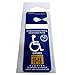 4 Pack - Clear Handicap Parking Placard Protective Holders - Rear View Mirror Disability Permit Hanger - Hard Flexible Plastic Construction - Handicapped Car Tag Cover by Specialist ID