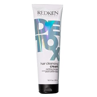 Redken Detox Hair Cleansing Cream Clarifying Shampoo For All Hair Types - Removes Buildup and Strengthens Hair Cuticle