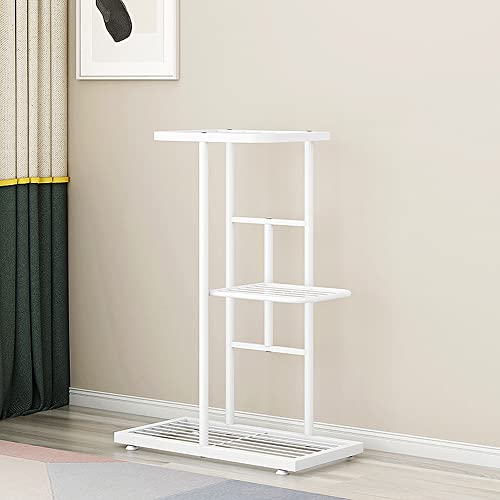 Cicixixi Plant Stand Metal 3 Tier 4 Potted Multiple Flower Pot Holder Shelf Indoor Outdoor Planter Display Shelving Unit For Patio Garden Corner Balcony Living Room (Black) #TOP3
