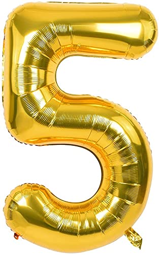 ナンバーバルーン【5】 Amazon | シルバー 誕生日 数字 バルーン ナンバー バルーン 5