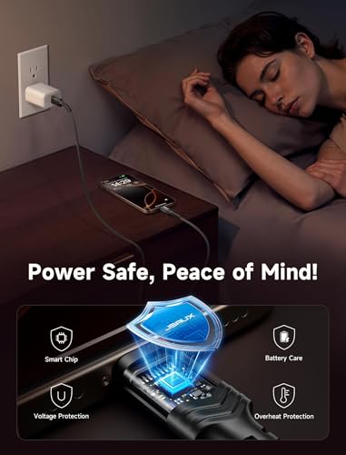 image for JSAUX USB C Cable [2-Pack 6.6ft], USB A to USB Cord Fast Charging for 