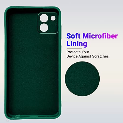 Image of LIRAMARK Silicone Soft Back Cover Case for Samsung Galaxy A03 (Green)
