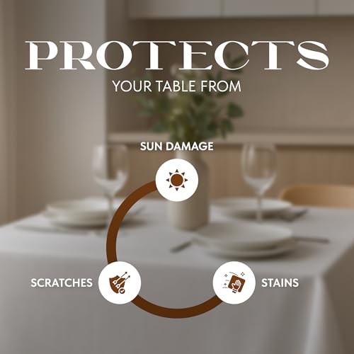 White Square Tablecloth 85 x 85 Inch, 200GSM - Set of 2 Extra Soft Square Tablecloths - Stain and Wrinkle-Resistant, Machine Washable, Card Table Tablecloth Square for Any Occasion, Premium Quality by Wealuxe - Image 5