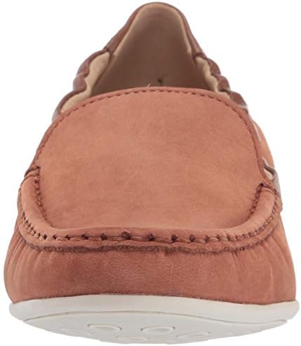 Driver Club USA Women's Leather Made in Brazil Venetian Scrunch Back Loafer Flat, Cognac Nubuck, 8.5 | Image 1