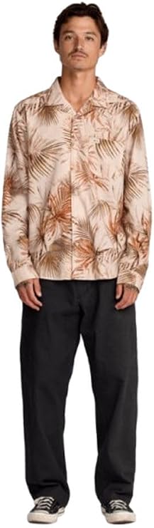 RVCA Mens Regular Fit Long Sleeve Woven