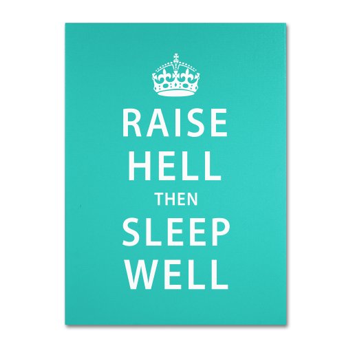 Raise Hell Vii Artwork By Megan Romo, 14 By 19-Inch Canvas Wall Art #TOP14
