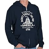 Liberty or Death Don’t Tread On Me Zip Up Hoodie Mens Womens Navy