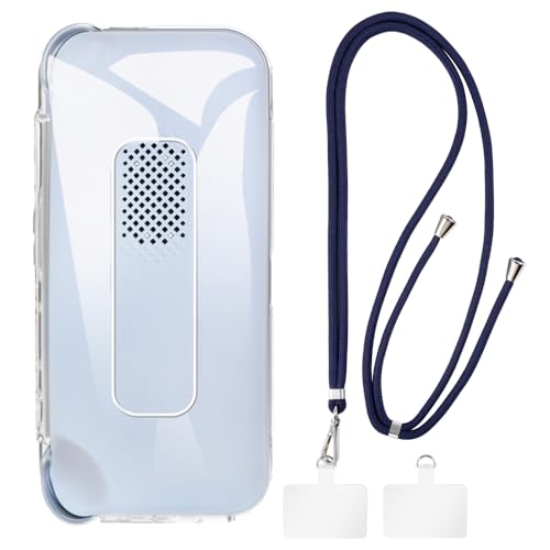 Shantime �P�[�X�ƃN���X�{�f�B�X�g���b�v�Z�b�g Ayaneo Pocket S Mini �Ƃ̌݊������� �g�уJ�o�[�Ƌ����o�b�N���t�������\�l�b�N�X�g���b�v�����2���̃p�b�`�t��(�N���A + �u���[)
