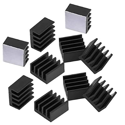 Easycargo 40pcs Raspberry Pi 4 Heatsink Kit Aluminum + Copper + 3M 8810 Thermal Conductive Adhesive Tape for Cooling Cooler Raspberry Pi 4, 3B+, 3B, Pi 2, Pi Model B+ (Green 40pcs)