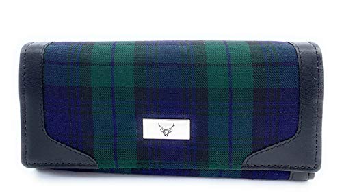 Long portefeuille pour femme Motif tartan Noir Cover
