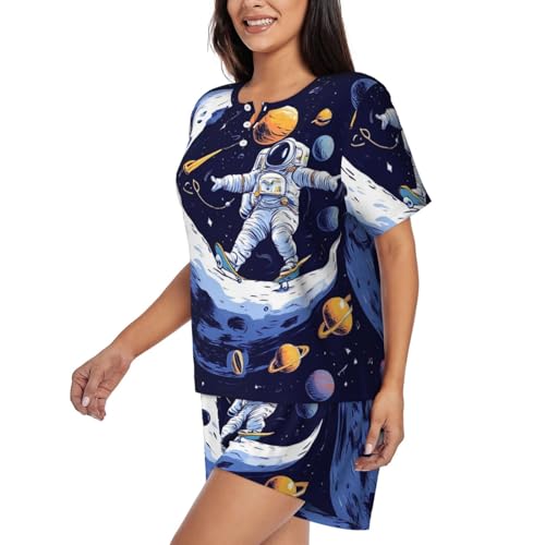 Women Girls Cotton Pajamas, Shirt and Pants2