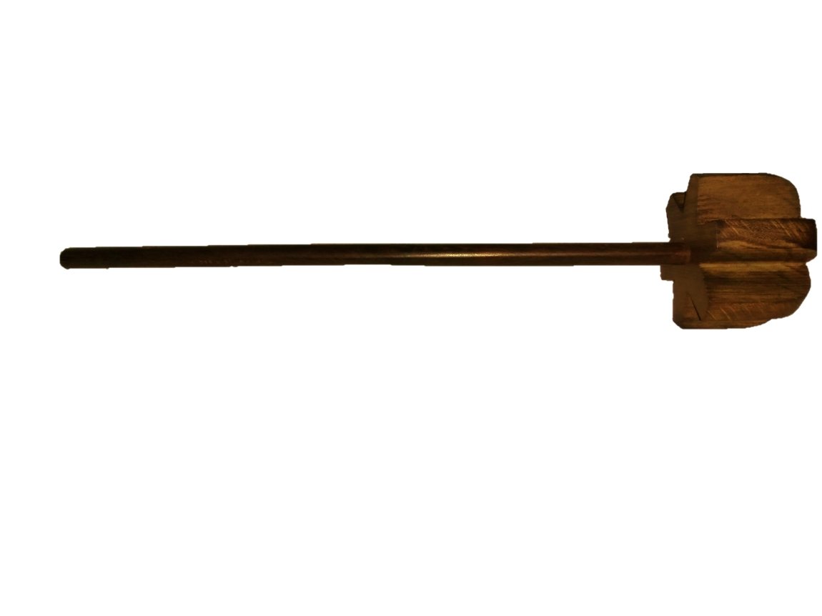 Wooden Whisk Beater – 12″ Thick Style Mathani/Ravai for Kitchen & Cooking 3