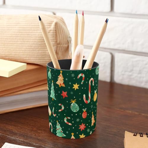 Pot à crayons en métal ciselé étoile de Noël accessoire chic - 5