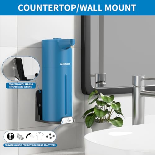 Automatic Soap Dispenser Touchless,Simple Physical Adjustment Hand Soap Dispenser,Low Battery Consumption Dish Soap Dispenser Kitchen Bathroom,Hands Free Auto Soap Dispenser - Image 3