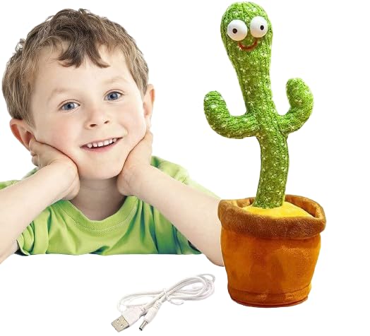 Dancing Talking Cactus Toy Recording Repeat Toys USB Chargeable for Kids, Babies and Best Gifts Kids Play Games Talking Dancing Cactus Green Rechargeable Cable Included (B0CJVLXBZ9) Amazon Price History, Amazon Price Tracker