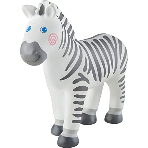 HABA 304753- Little Friends Zebra, Tierfigur aus strapazierfähigem Kunststoff für Lange Spielfreude, ab 3 Jahren