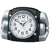 セイコークロック 目覚まし時計 置き時計 アナログ 大音量 黒 PYXIS ピクシス RAIDEN ライデン 130×192×129mm NR456K