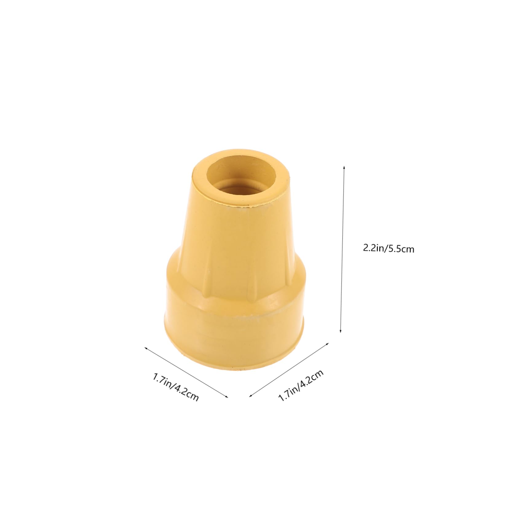 Muletas Cubiertas De Punta De Poste Engrosadas Cauchos Gorras De Bastón Almohadilla De Muleta Antideslizante Puntas De Bastón De Goma Yellow 4 Piezas X 4